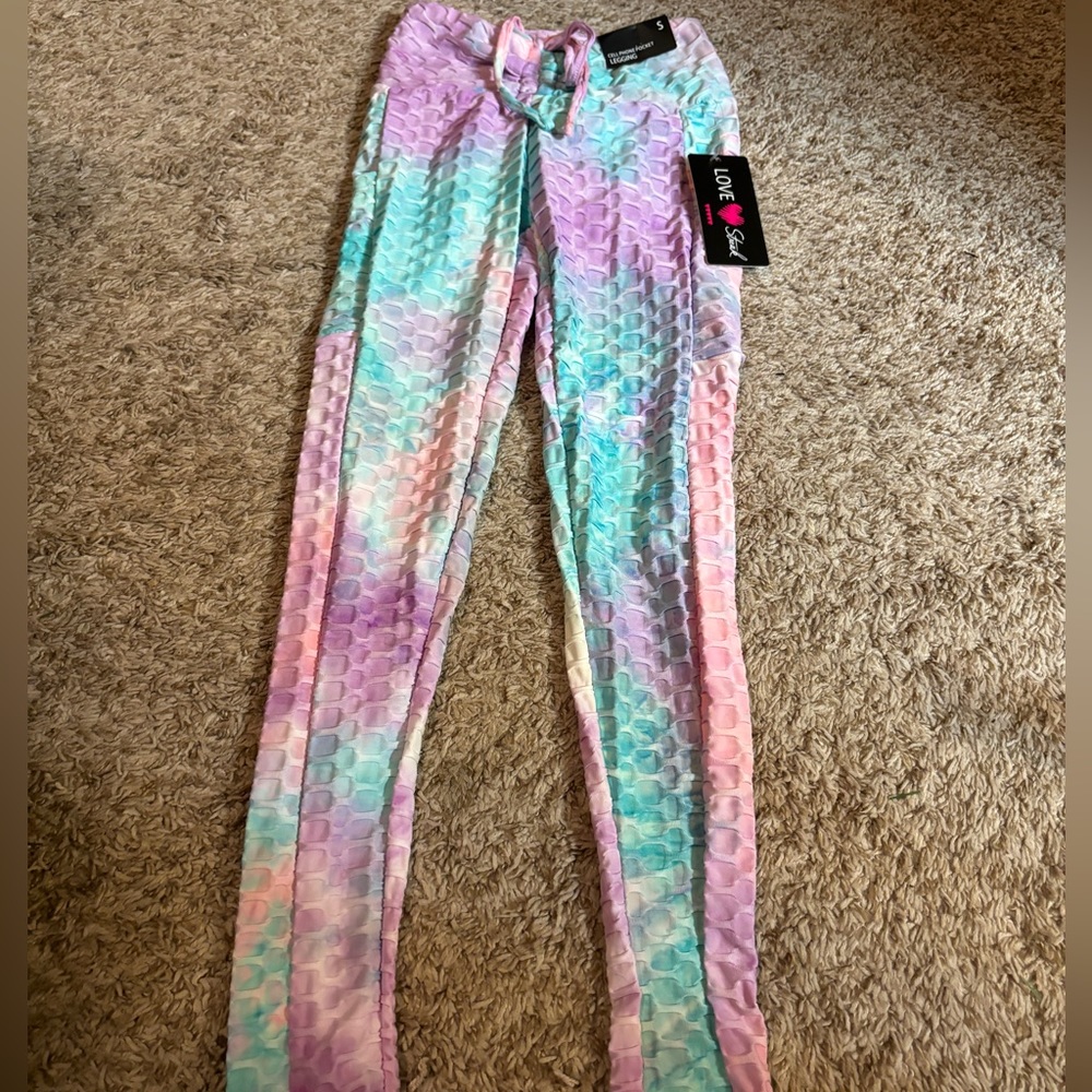 Pastel rainbow sport leggings